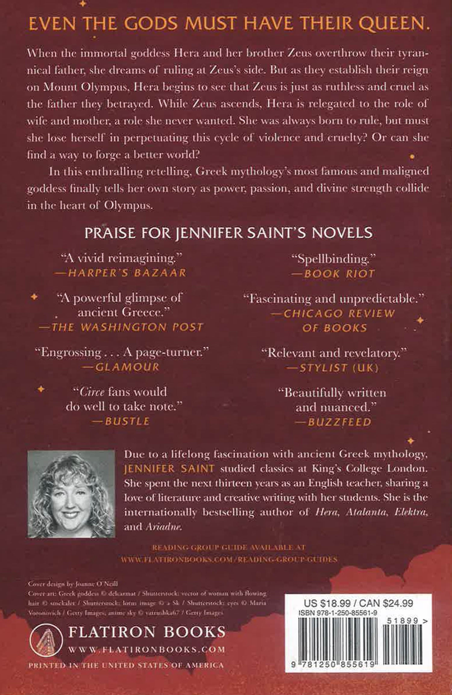 Hera by Jennifer Saint – book cover