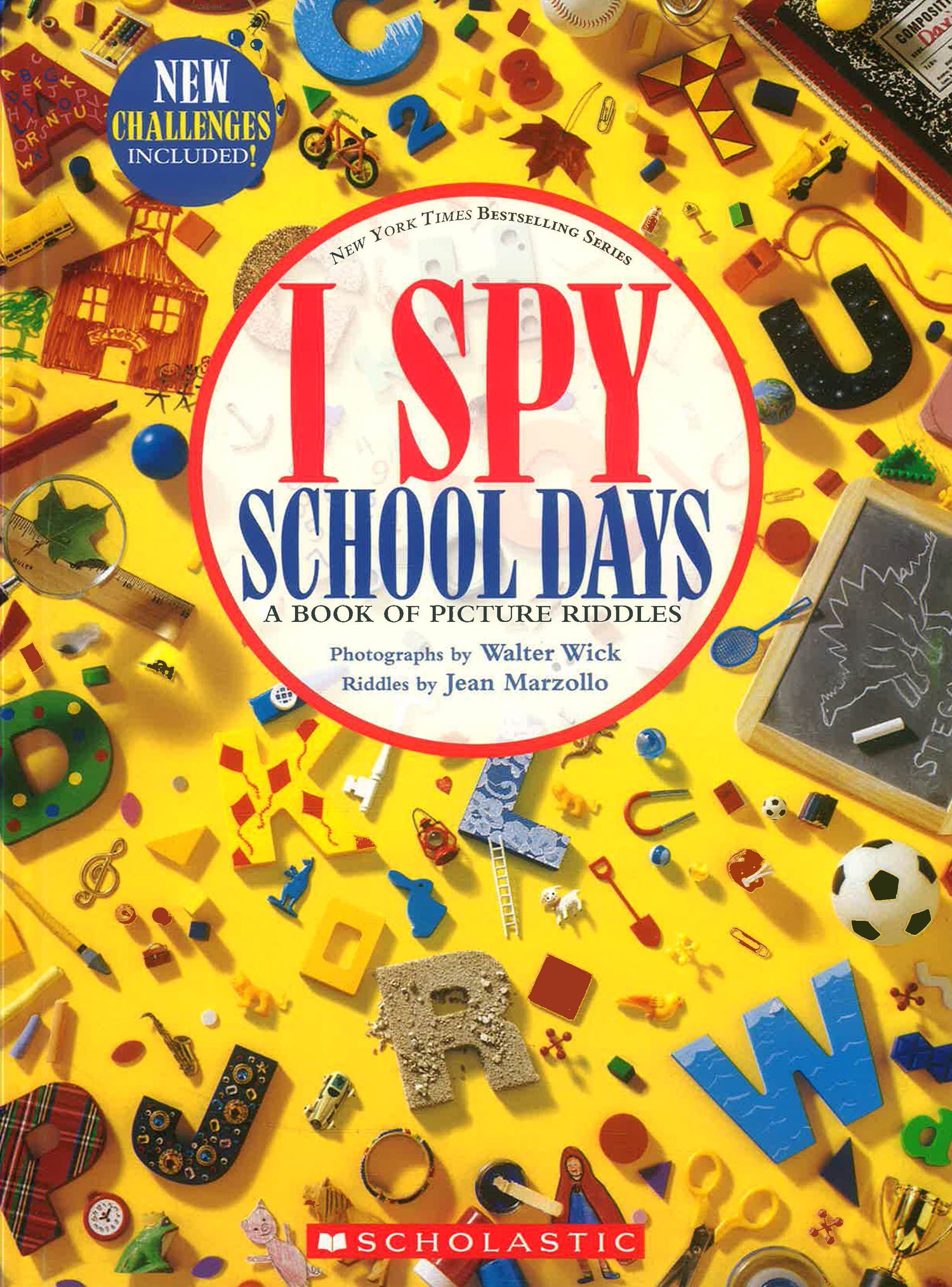I Spy School Days: A Book Of Picture Riddles by Jean Marzollo – book cover