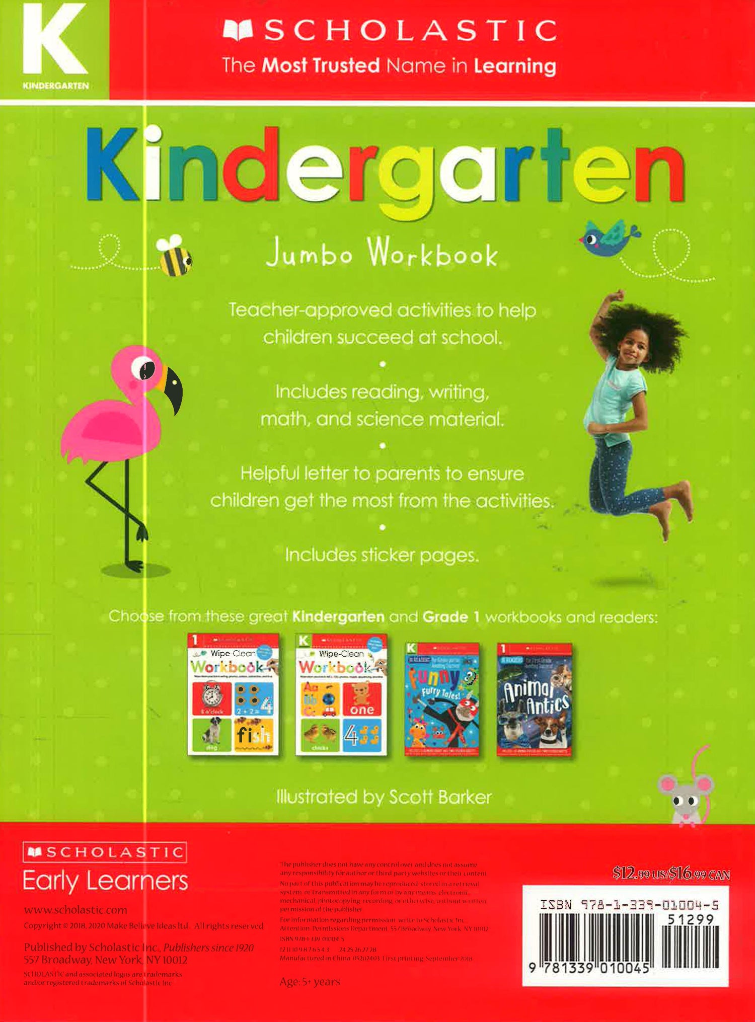 Scholastic Early Learners: Kindergarten Jumbo Workbook by Scholastic – book cover