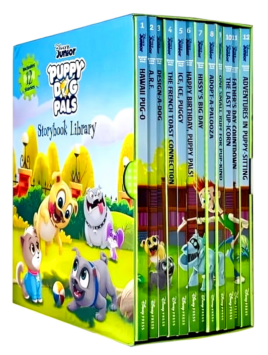 Disney Junior: Puppy Dog Pals Storybook Library (12 Book)