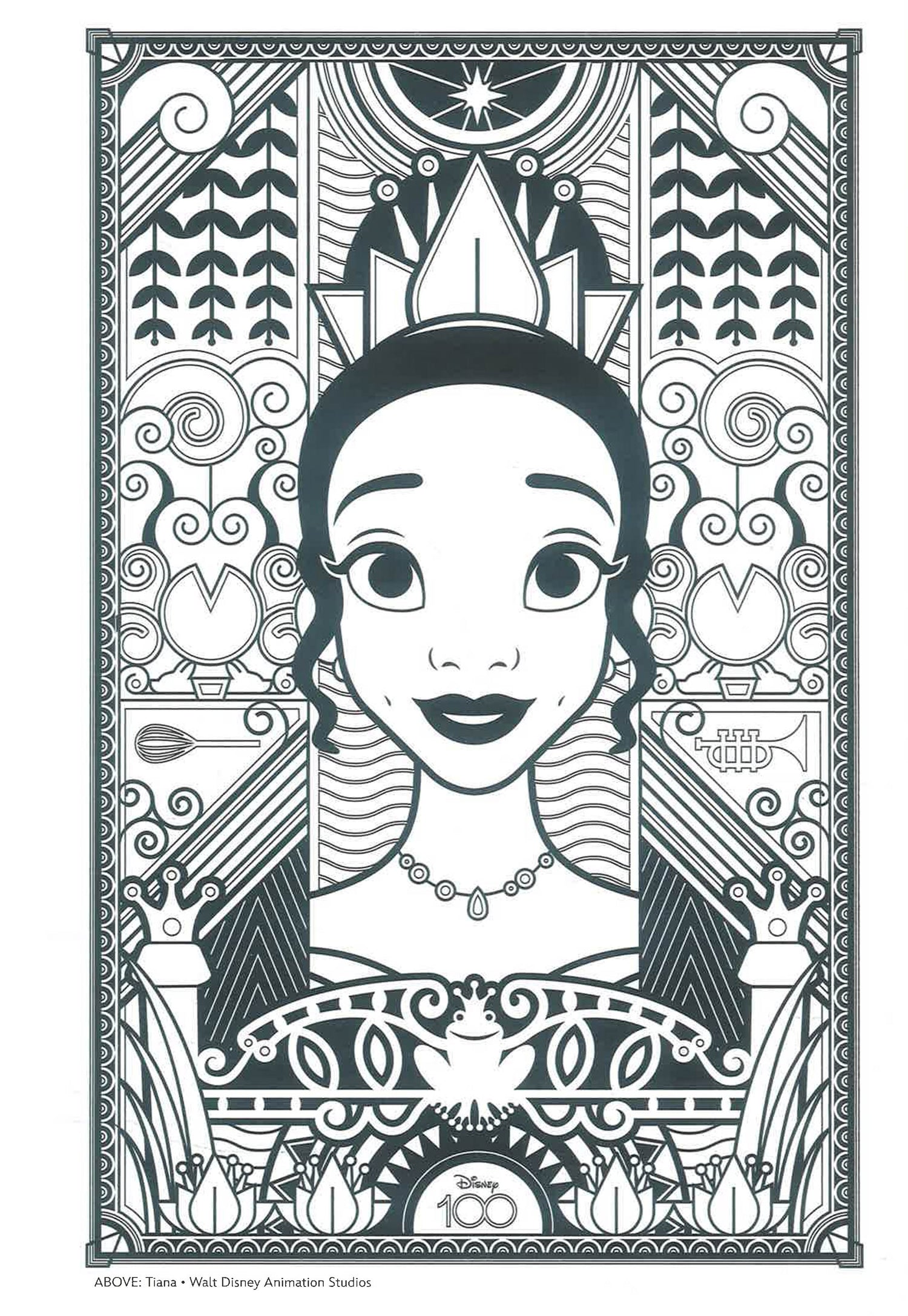 Art Of Coloring: Disney 100 Years Of Wonder: 100 Images To Inspire Creativity by Staff Of The Walt Disney Archives – book cover