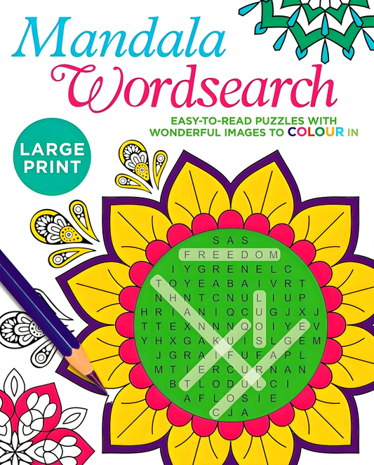 Large Print Mandala Wordsearch