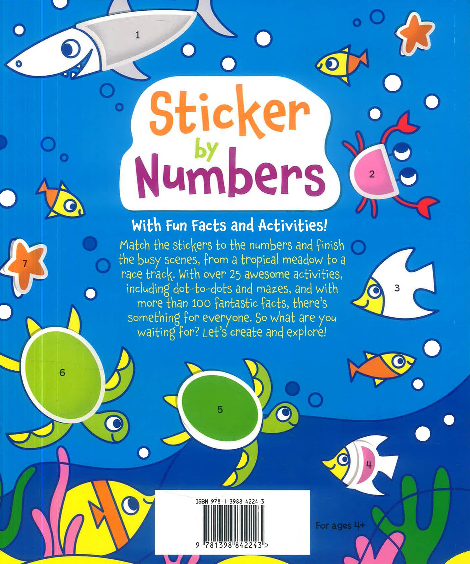 Sticker By Number With Fun Facts And Activities! by Lucy Doncaster – book cover