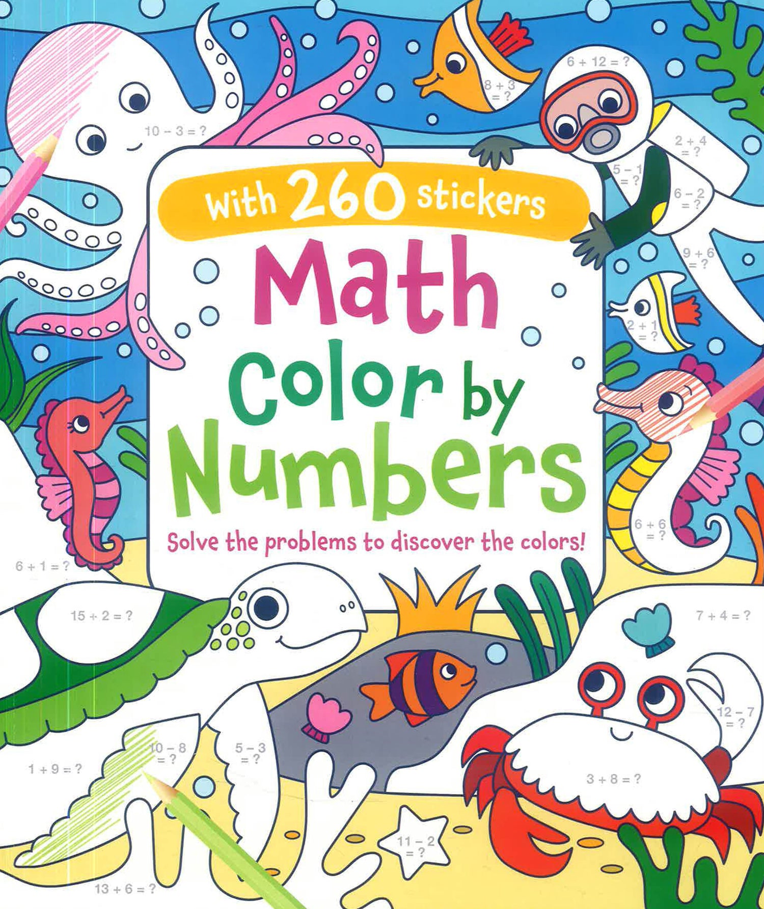 Math Color By Numbers: Solve The Problems To Discover The Colors! by Arcturus Publishing – book cover