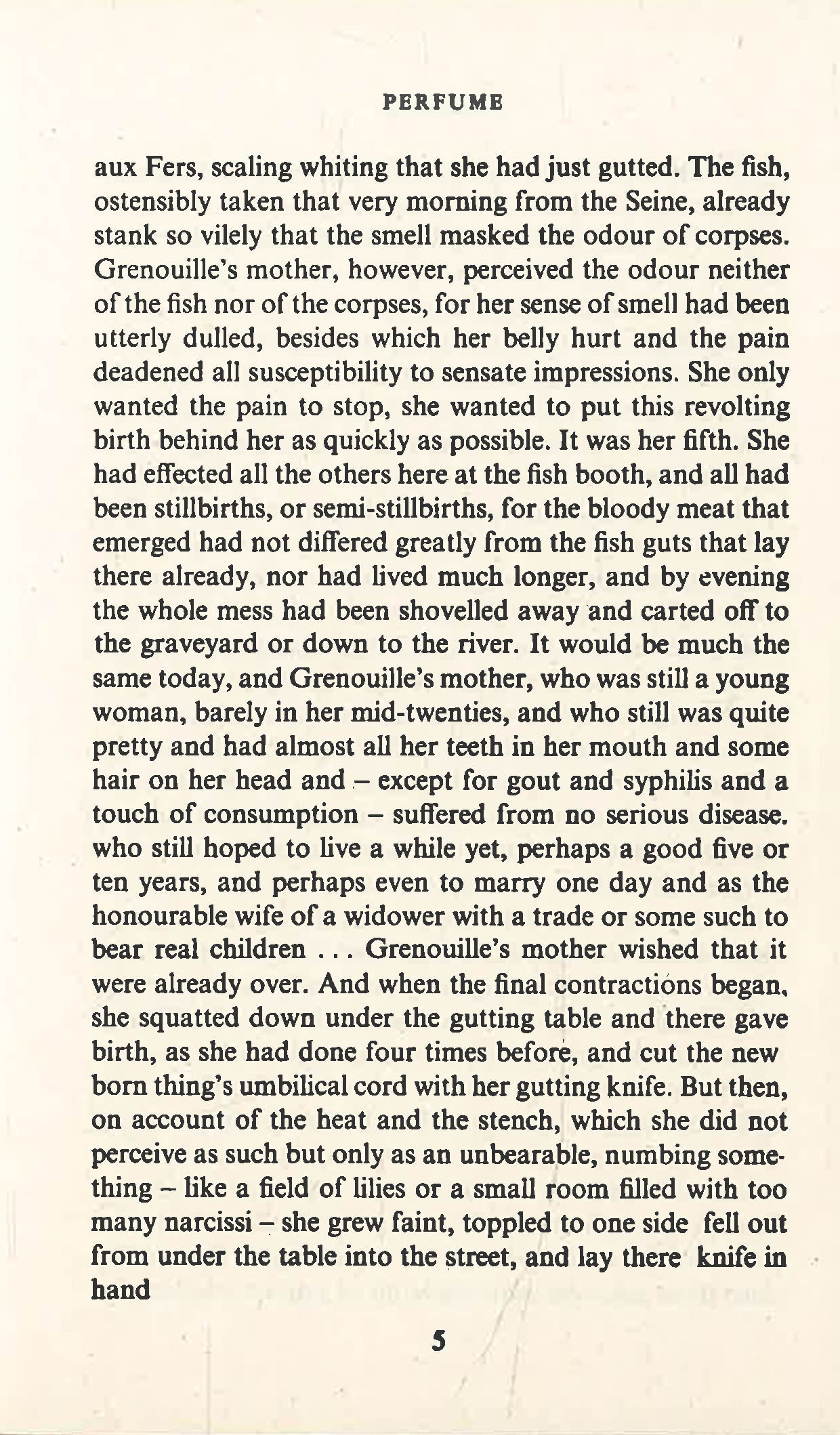 Perfume: Story Of A Murder by Patrick Suskind – book cover