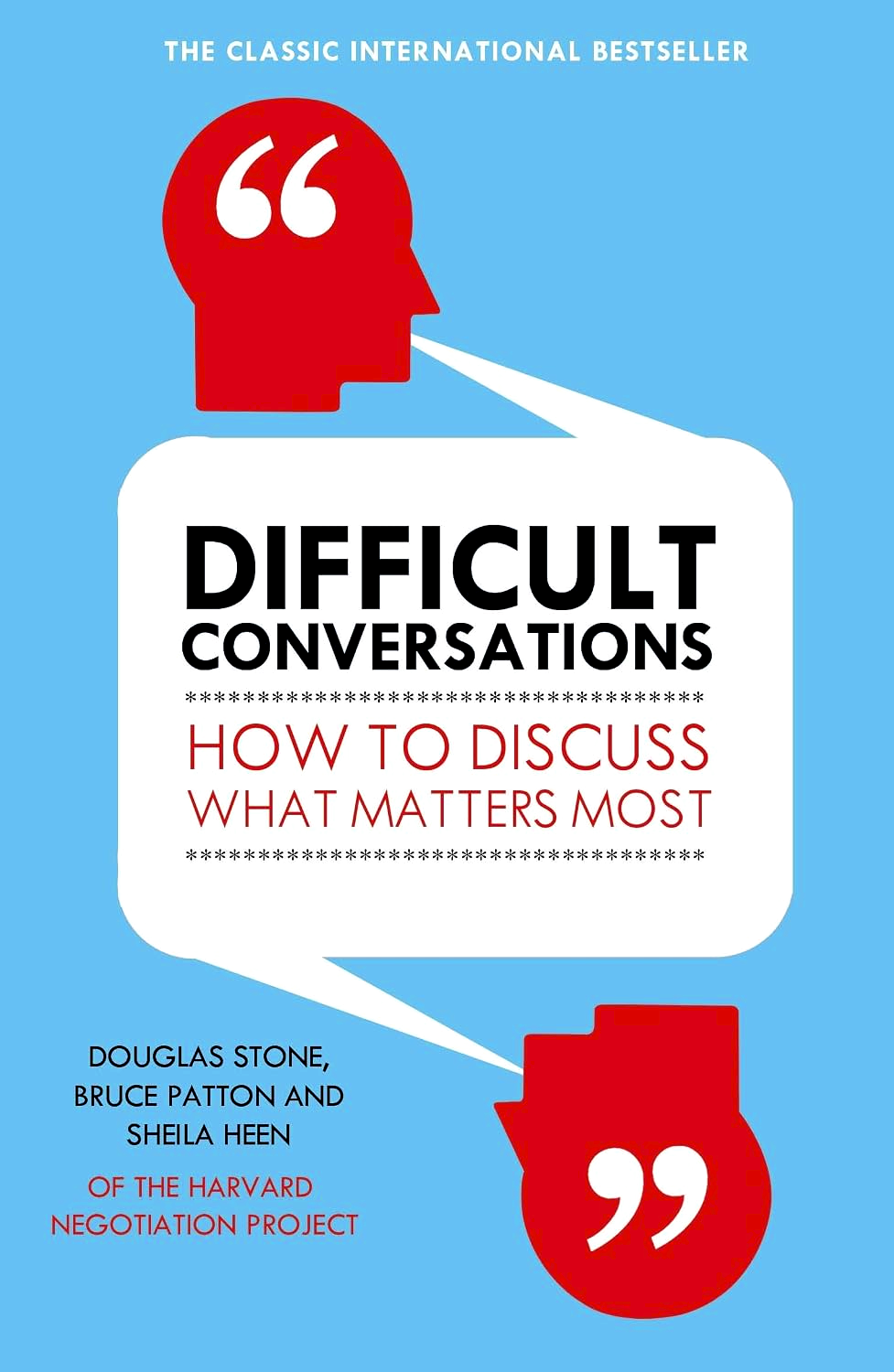 Difficult Conversations: How to Discuss What Matters Most by Douglas Stone – book cover