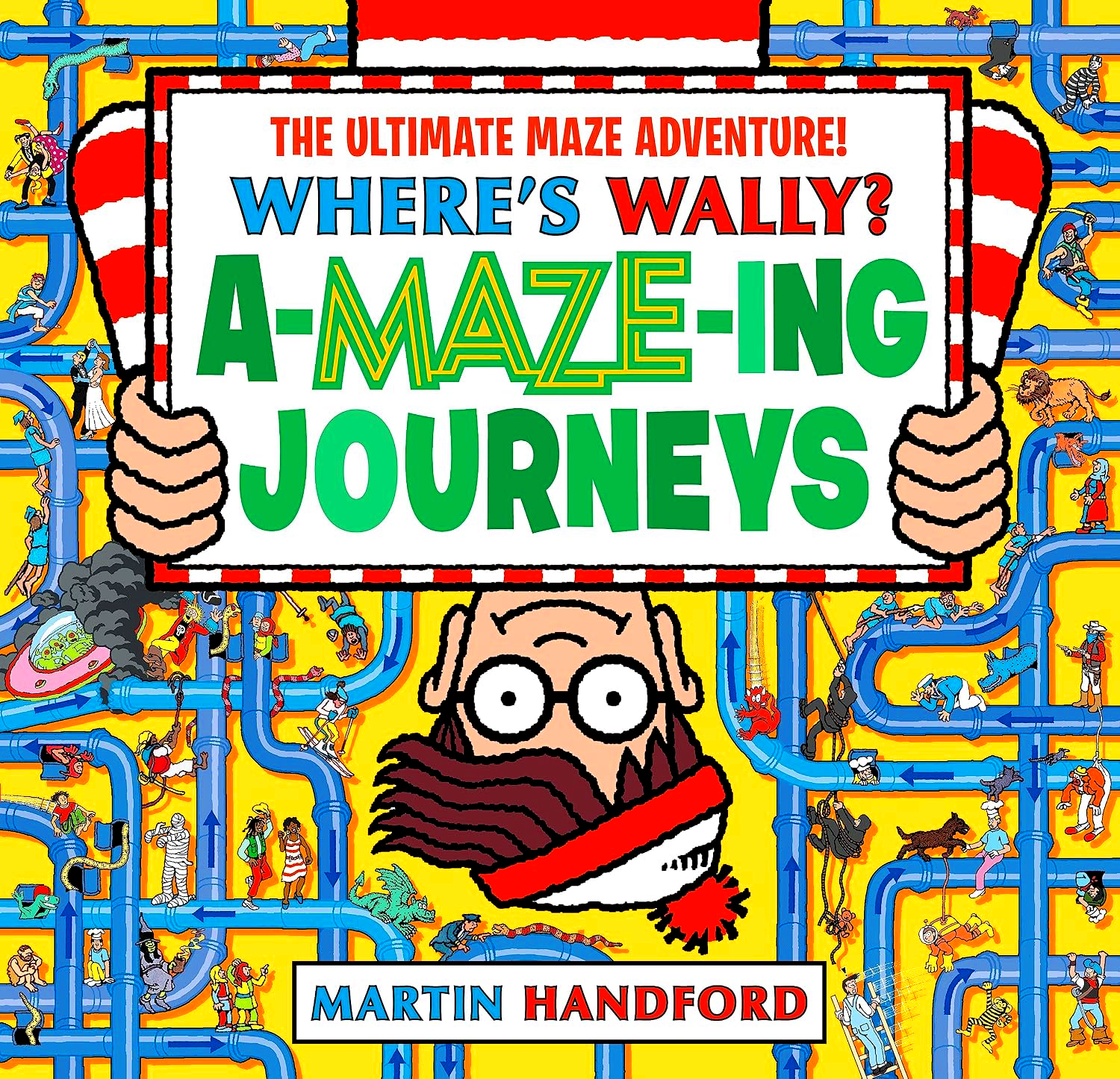 Where's Wally? A-Maze-Ing Journeys by Martin Handford – book cover