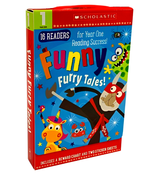 Early Learning Funny Furry Tales For Year one, 16 Readers Book Set (Scholastic 16 Readers For Year 1)