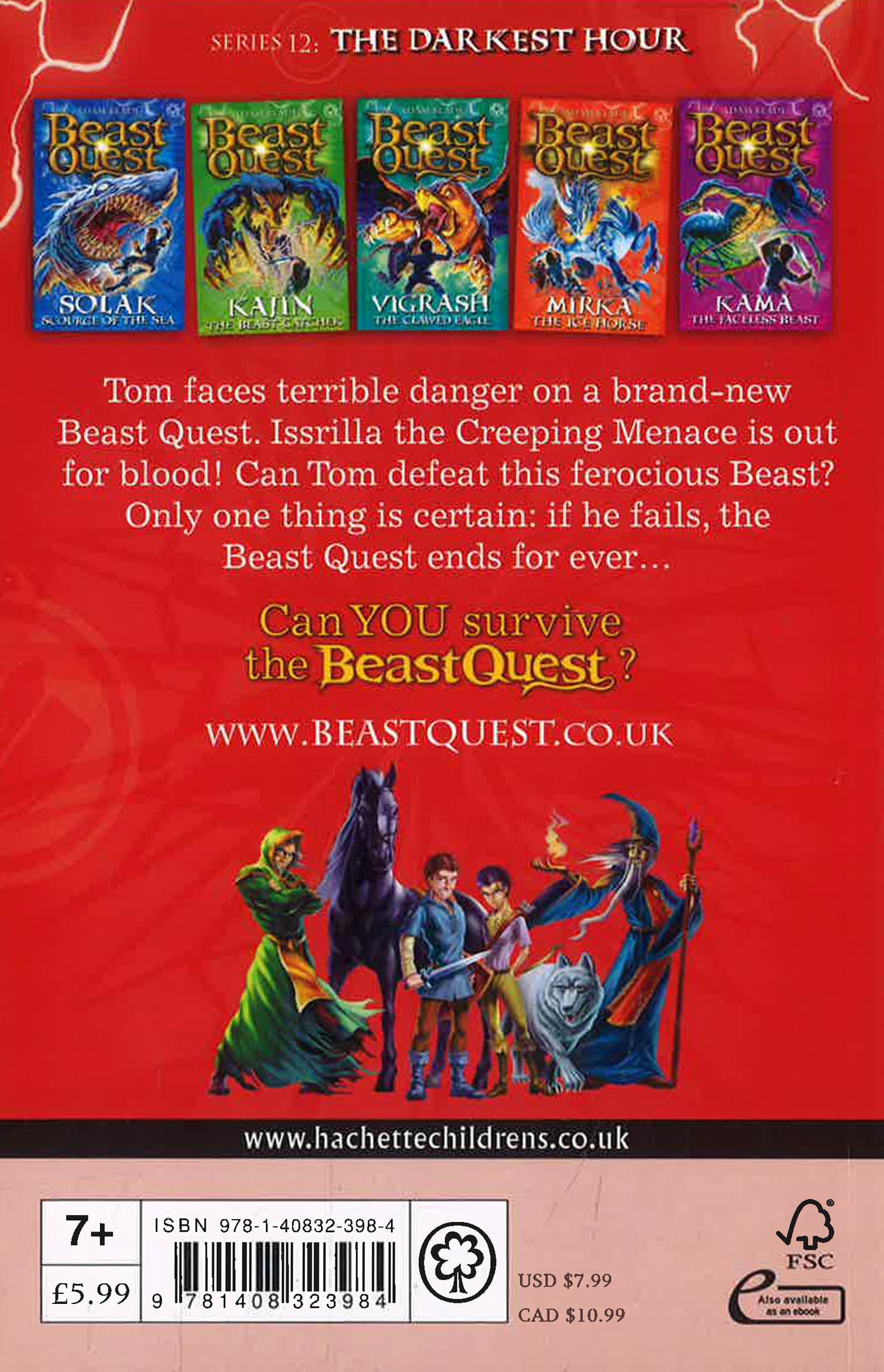 Beast Quest Raptox Beast Quest Series 12: Issrilla The Creeping Menace – BookXcess