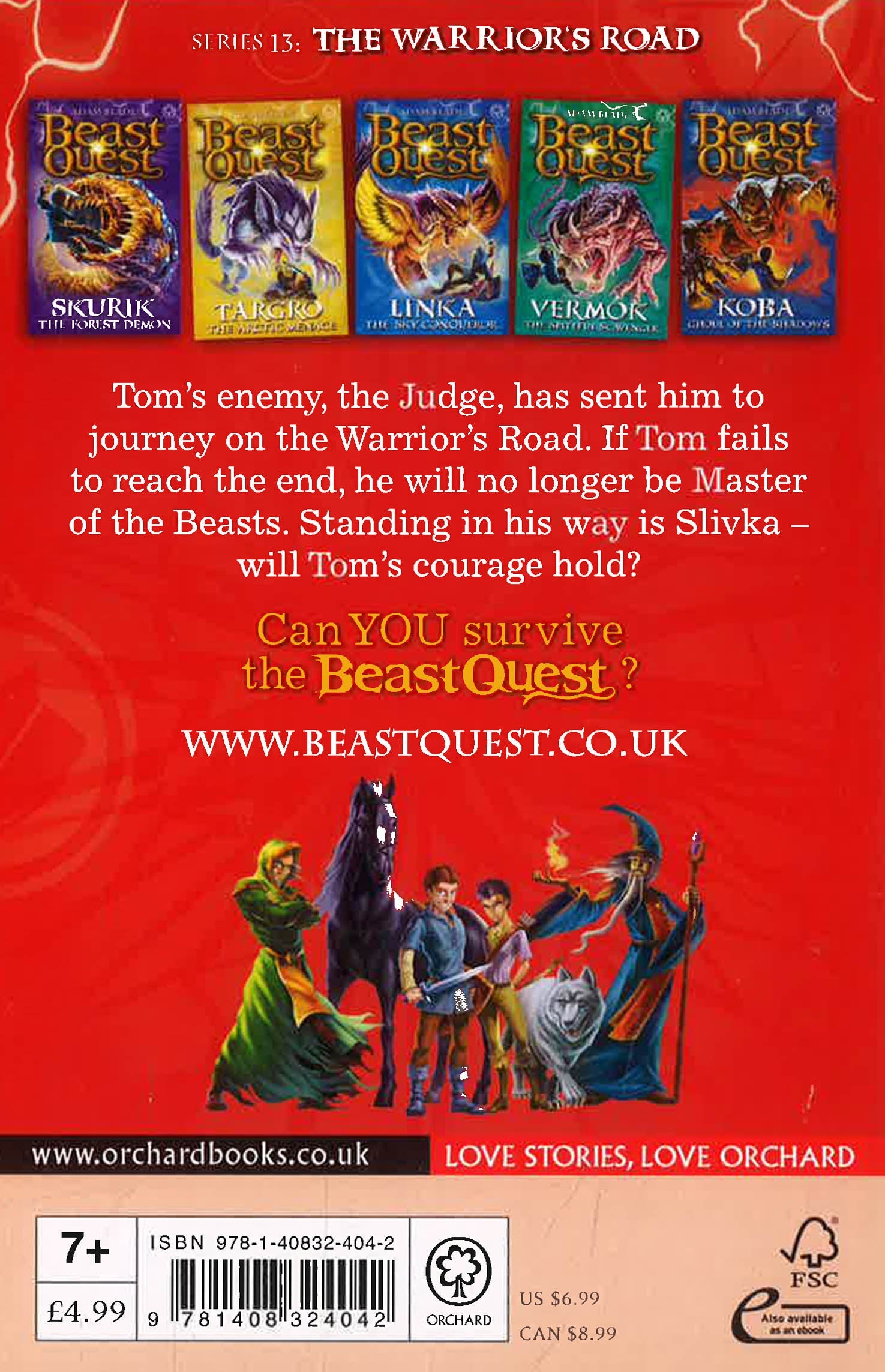 Beast Quest: Slivka The Cold-Hearted Curse: Series 13 Book 3 - Foto 3