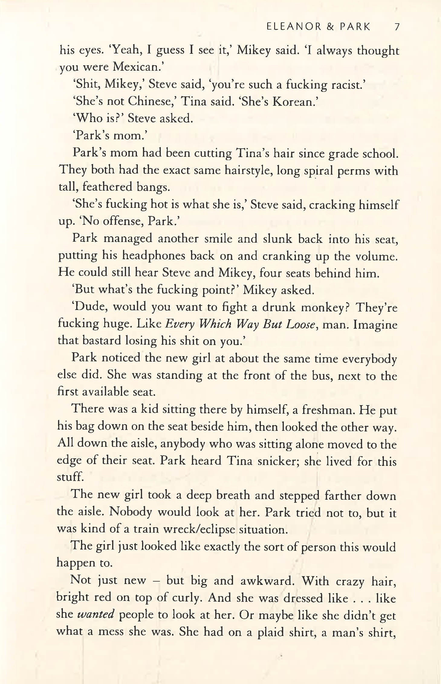 Eleanor And Park by Rainbow Rowell – book cover