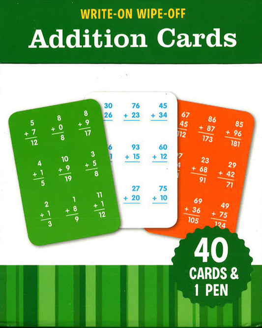 Write-On Wipe-Off Addition Cards
