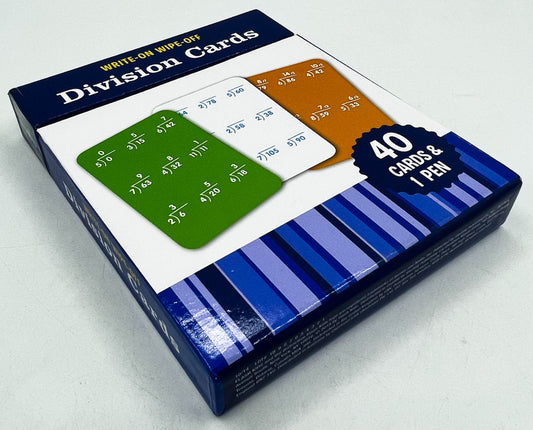 Write-On Wipe-Off Division Cards