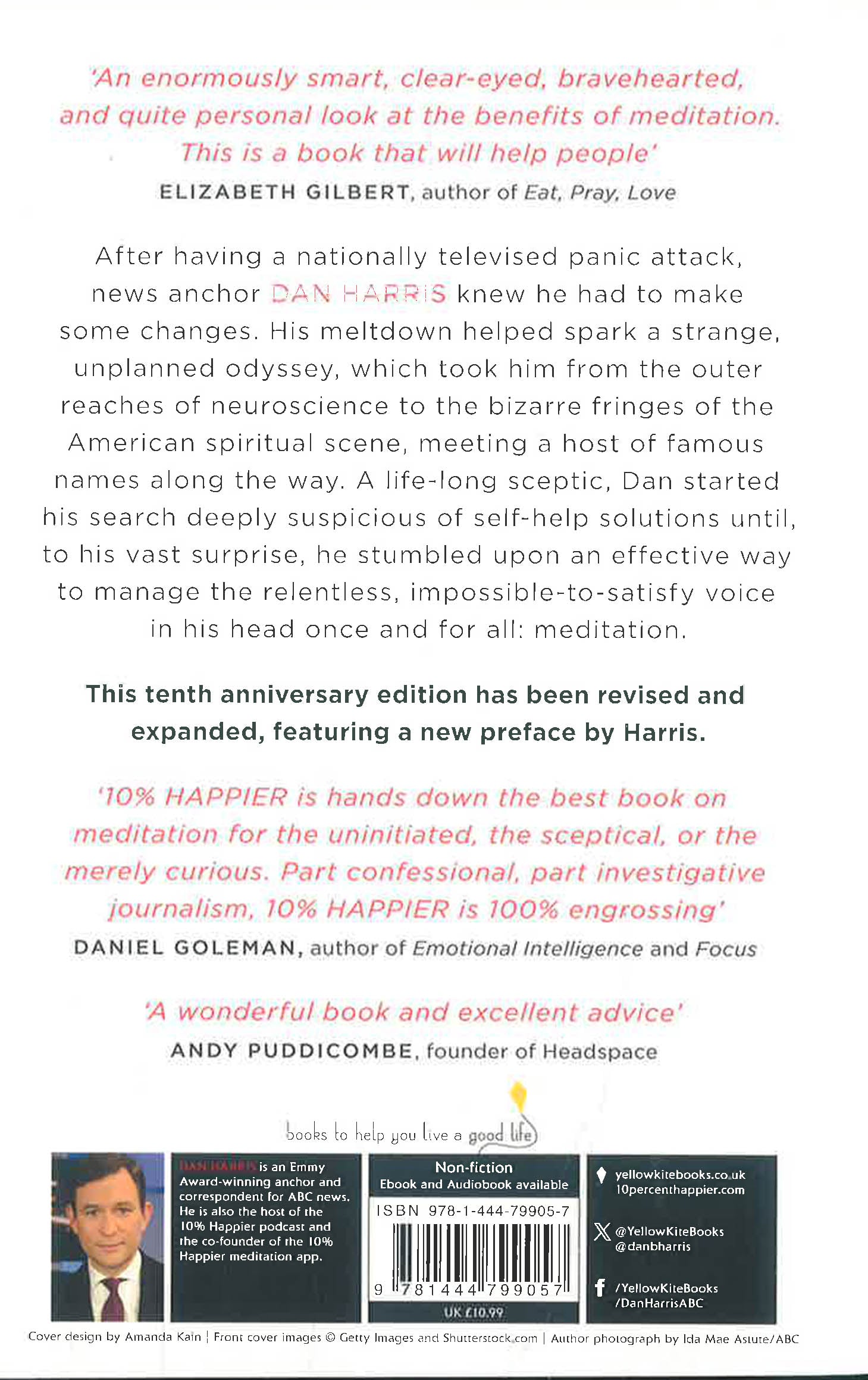 10% Happier : How I Tamed The Voice In My Head, Reduced Stress Without Losing My Edge, And Found Self-Help That Actually Works - A True Story by Dan Harris – book cover