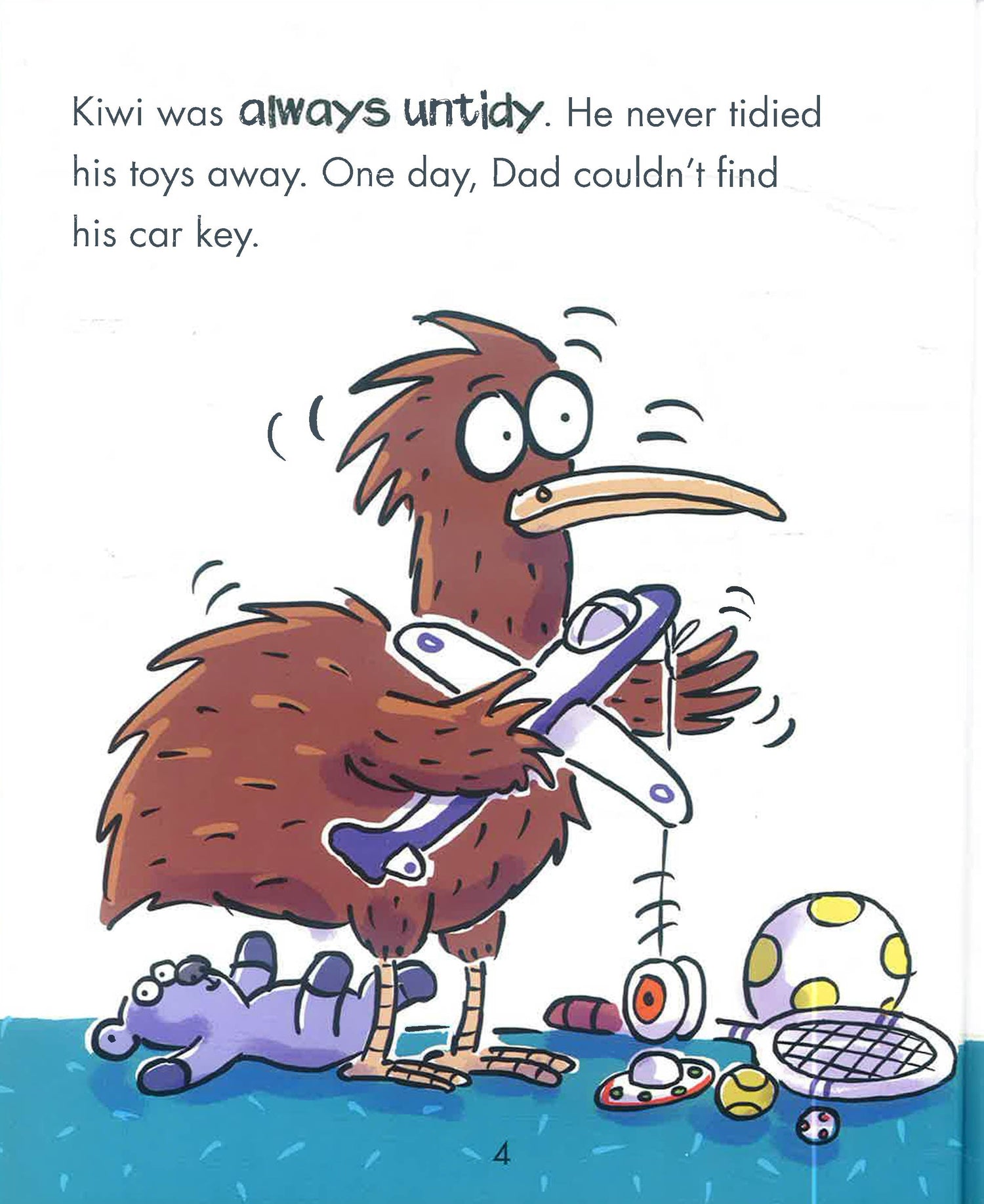 Behaviour Matters: Kiwi Tidies Up - A book about being messy by Sue Graves – book cover