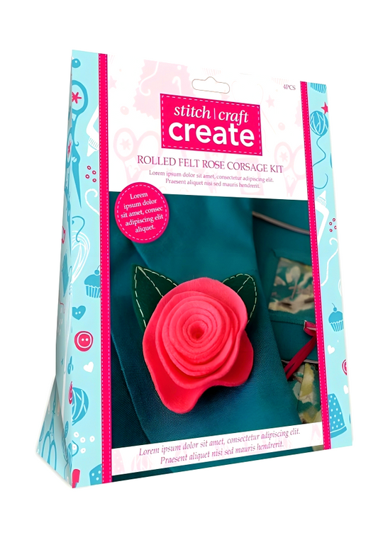 Stitch & Craft Create : Rolled Rose Corsage Kit