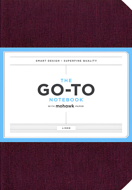 Go-To Notebook With Mohawk Paper, Mulberry Wine Lined