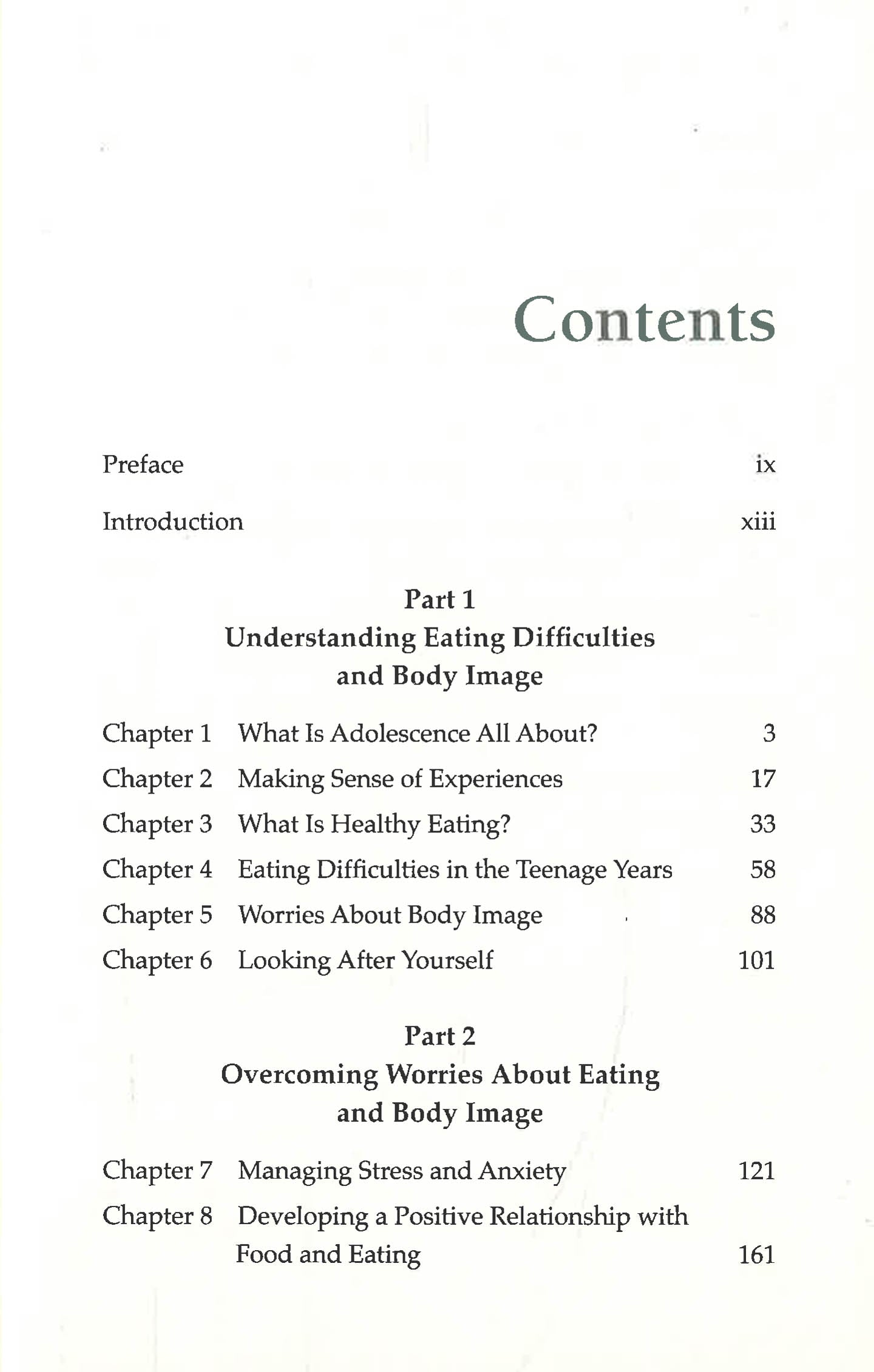 Overcoming Worries About Body Image And Eating by Anne Stewart – book cover