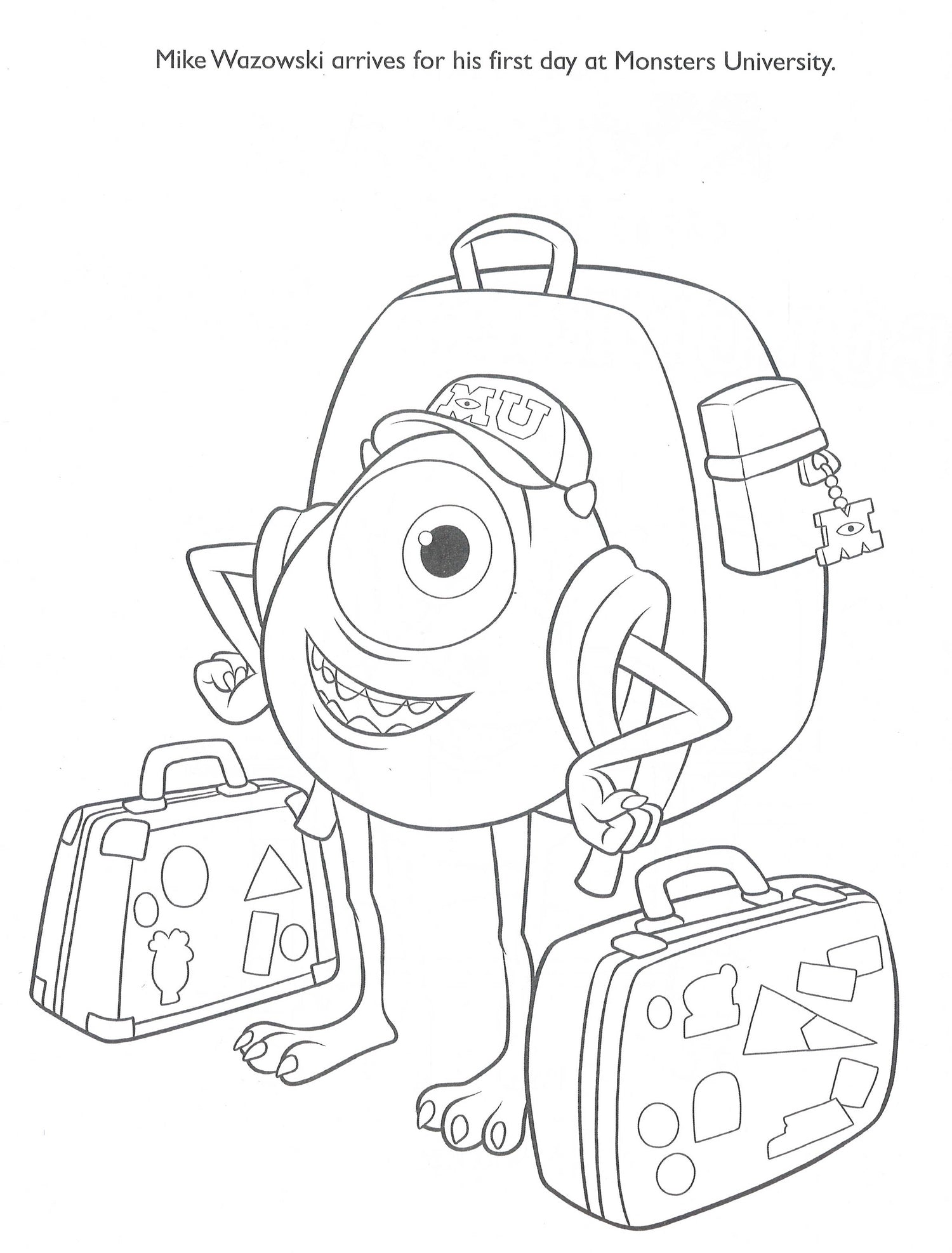 coloring monsters university Disney Monsters University Colouring Book – BookXcess