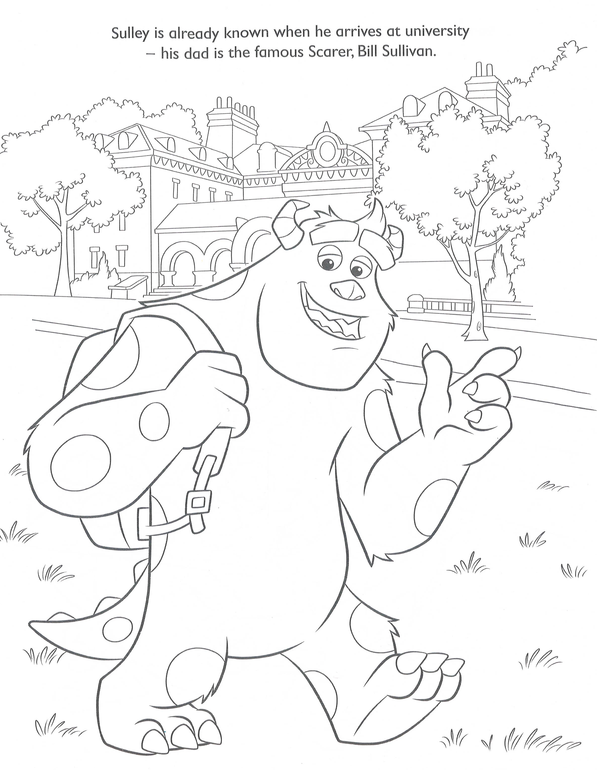 monsters university coloring sheets Disney Monsters University Colouring Book – BookXcess