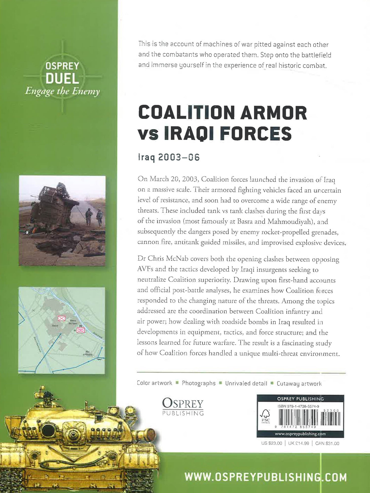 Coalition Armor Vs Iraqi Forces: Iraq 2003–06 (Duel, No. 133) by Chris Mcnab – book cover