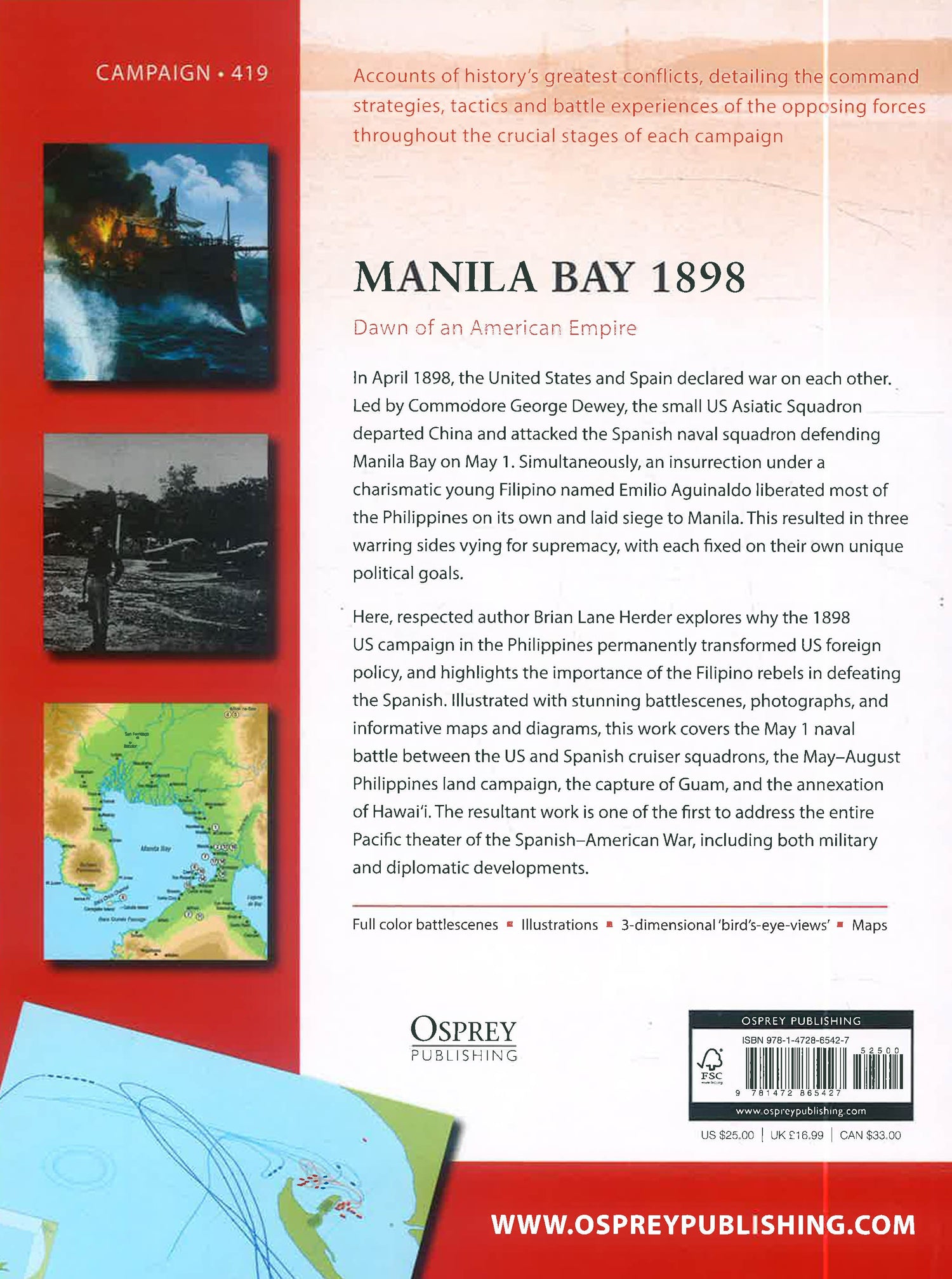 Manila Bay 1898: Dawn Of An American Empire (Campaign, 419) by Brian Lane Herder – book cover