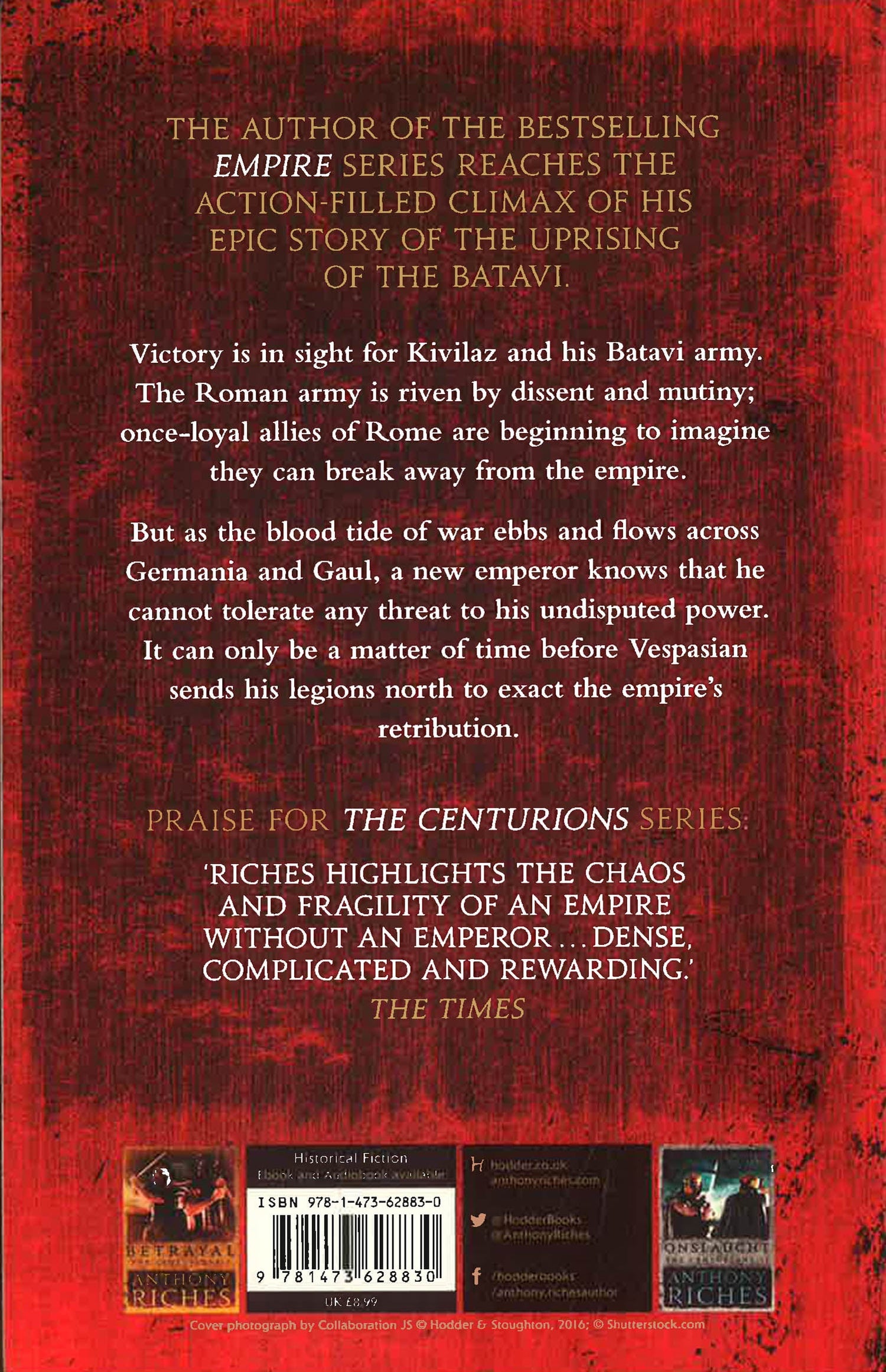 Retribution by Anthony Riches – book cover