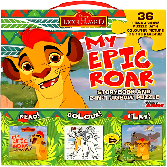 Disney Junior The Lion Guard My Epic Roar: Storybook And 2-In-1 Jigsaw Puzzle
