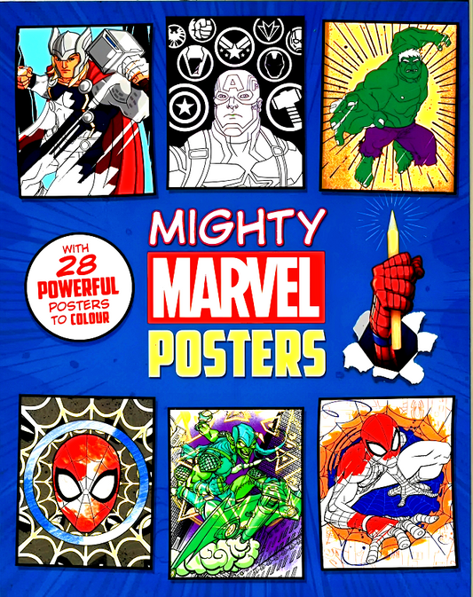 Mighty Marvel Posters: With 28 Powerful Posters To Colour