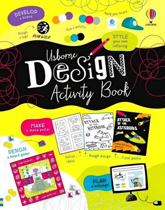 (Original Price RM17.90) Usborne Design Activity Book