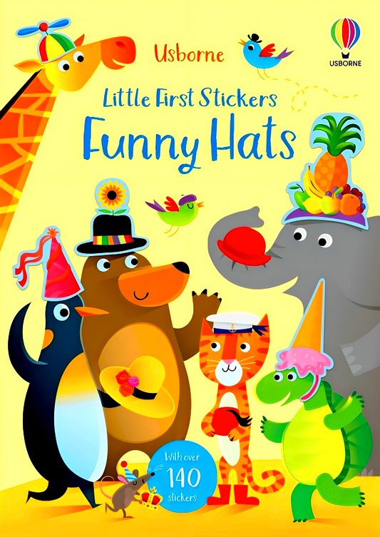 (Original Price RM14.90) Usborne Little First Stickers Funny Hats