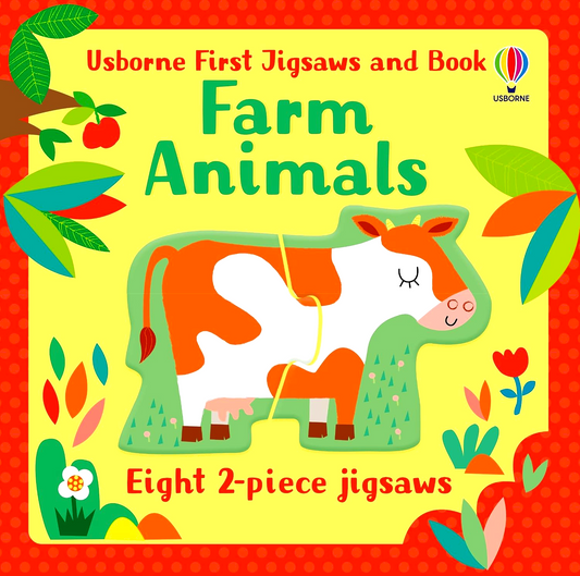 Usborne First Jigsaws And Book: Farm Animals