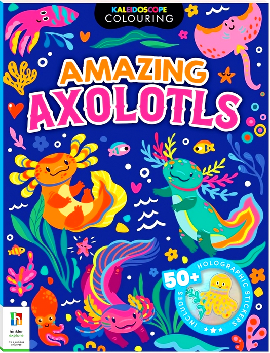 Amazing Axolotls (Kaleidoscope Colouring)