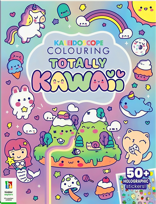 Kaleidoscope Sticker Colouring: Totally Kawaii