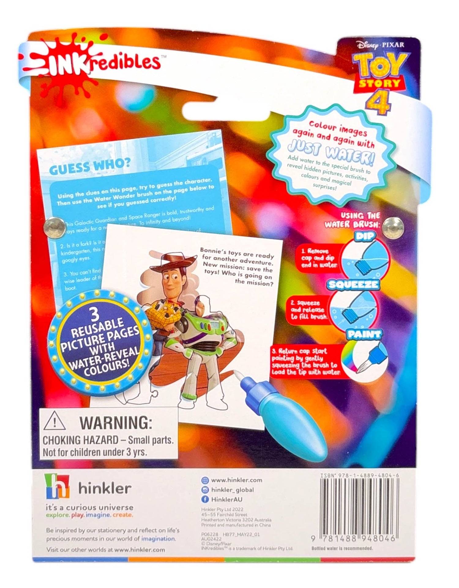 Inkredibles: Toy Story 4 Water Wonder – BookXcess