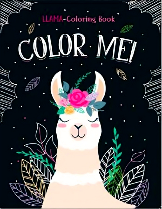 Llama-Coloring Book: Color Me!