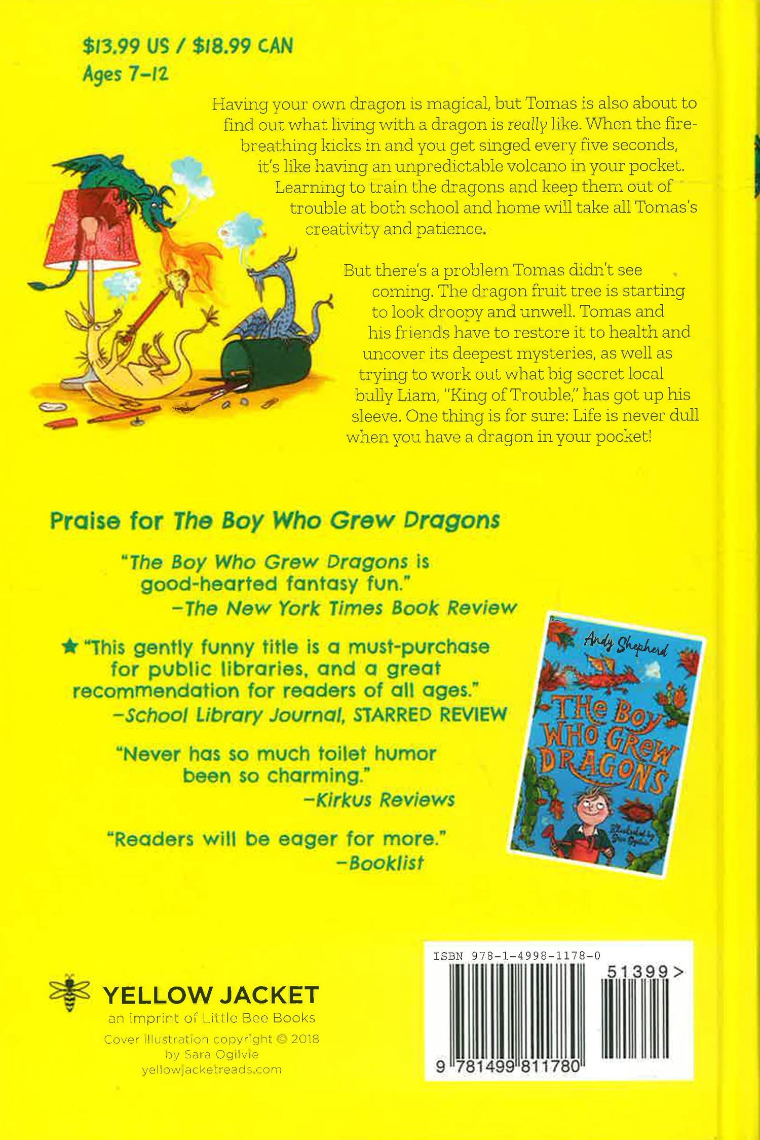 The Boy Who Lived With Dragons by Andy Shepherd – book cover