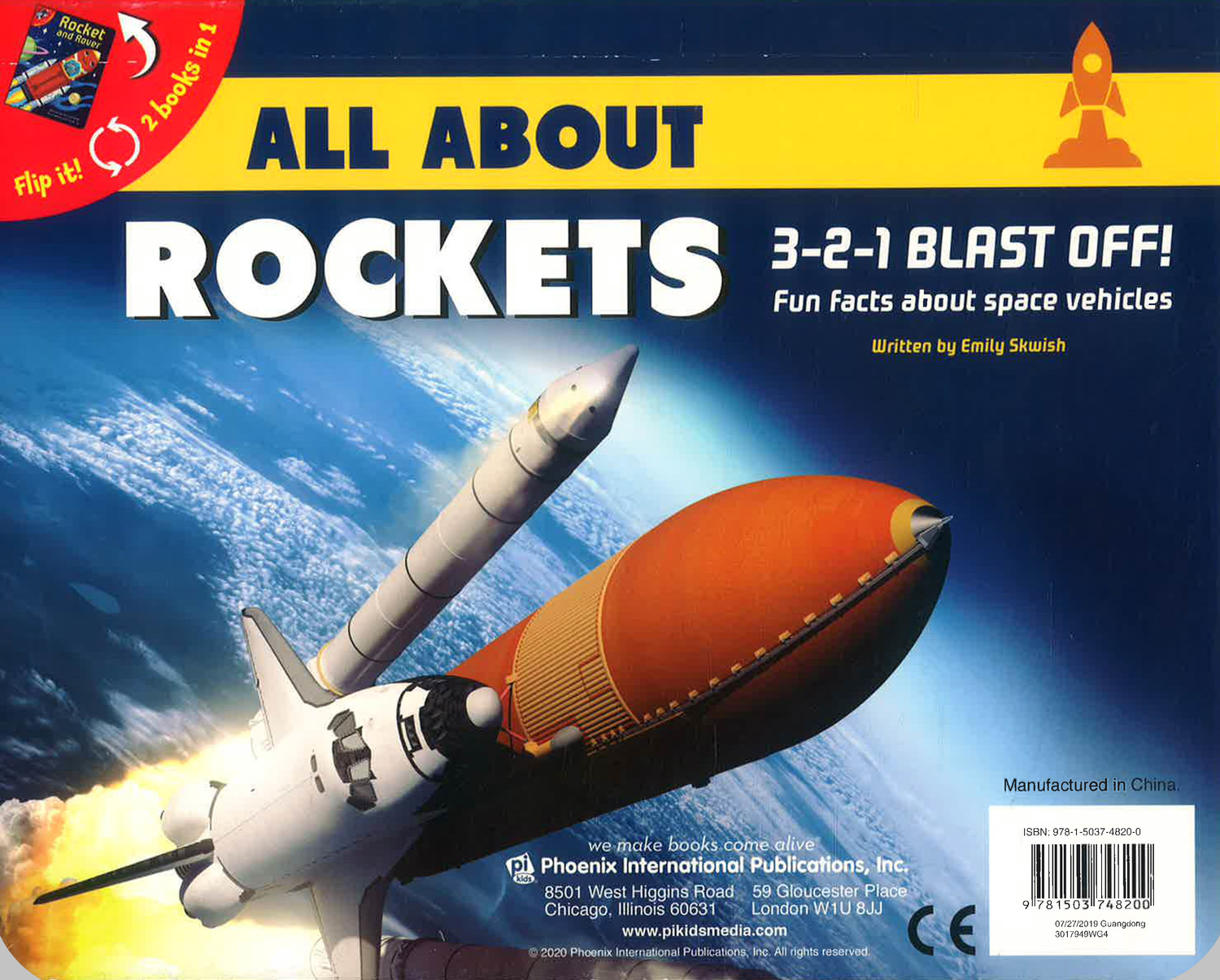 Rocket Racer Book Rocket And Rover And All About Rockets 2-In-1 Board Book – BookXcess