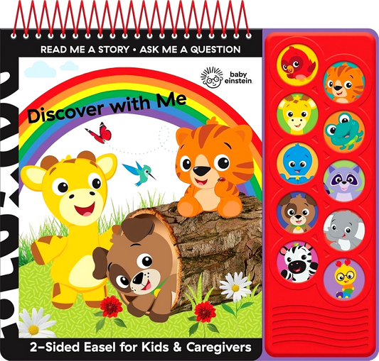 Baby Einstein - Discover With Me 2-Sided Sound Book Easel For Kids & Caregivers