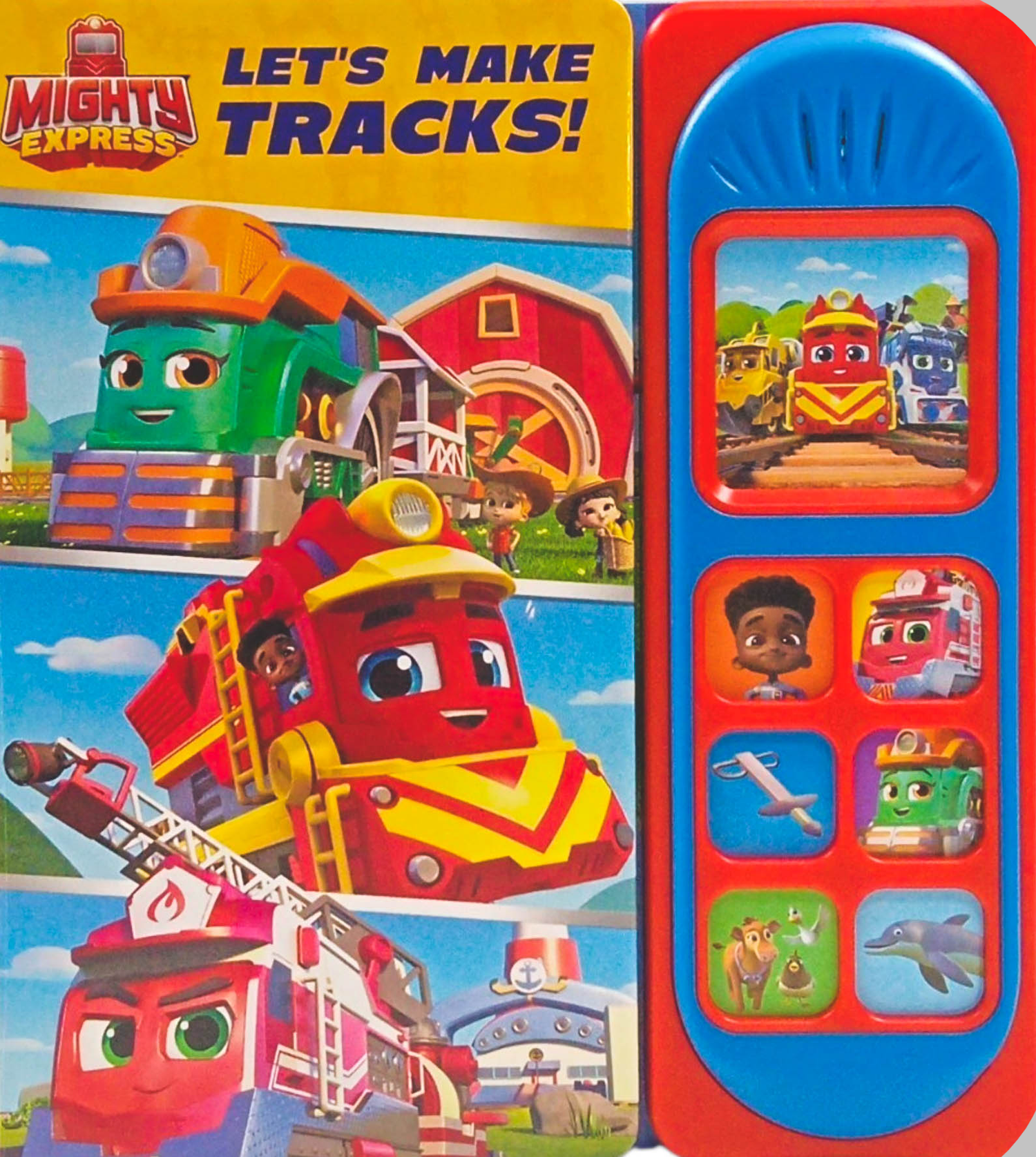 Mighty Express – Let’s Make Tracks! 7-Button Sound Book by Pi Kids – book cover