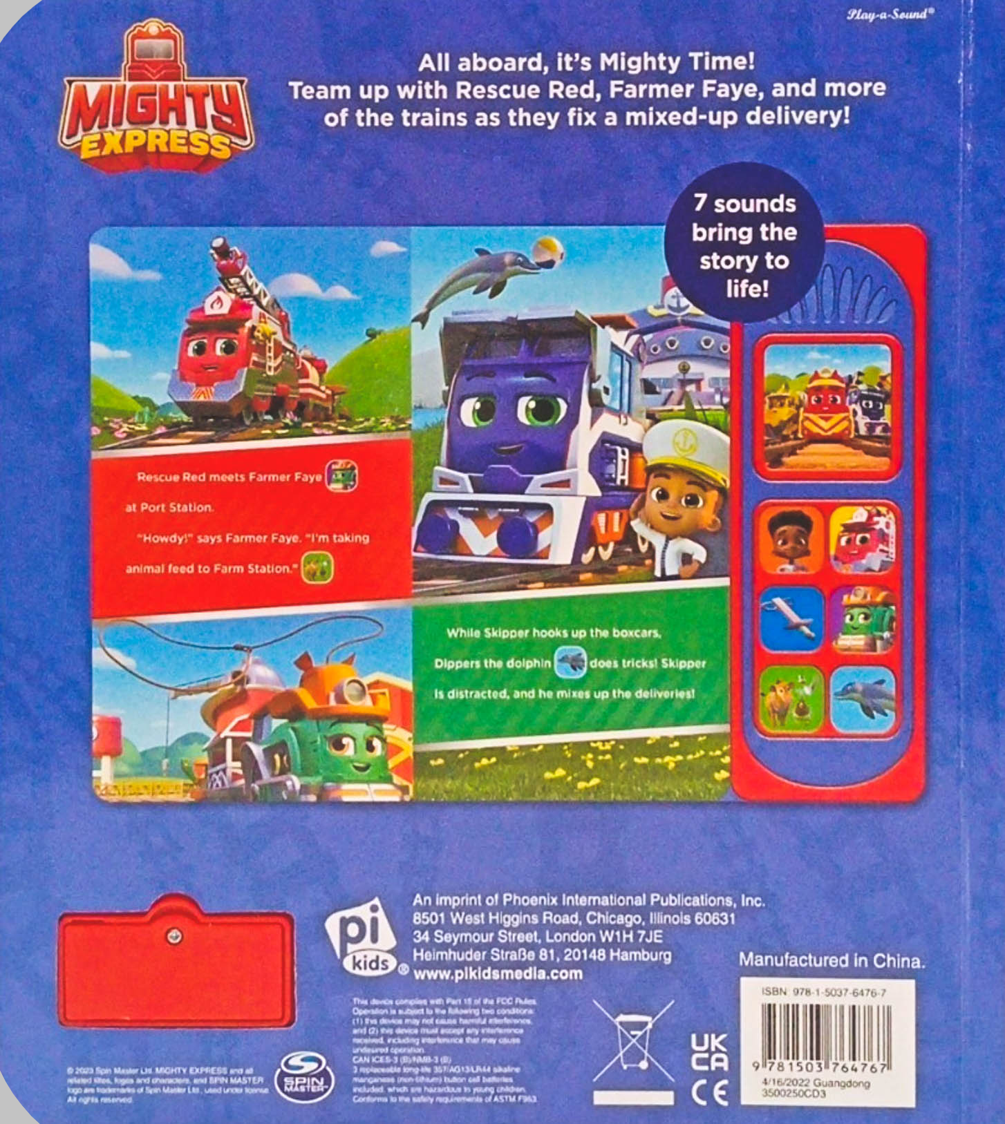 Mighty Express – Let’s Make Tracks! 7-Button Sound Book by Pi Kids – book cover
