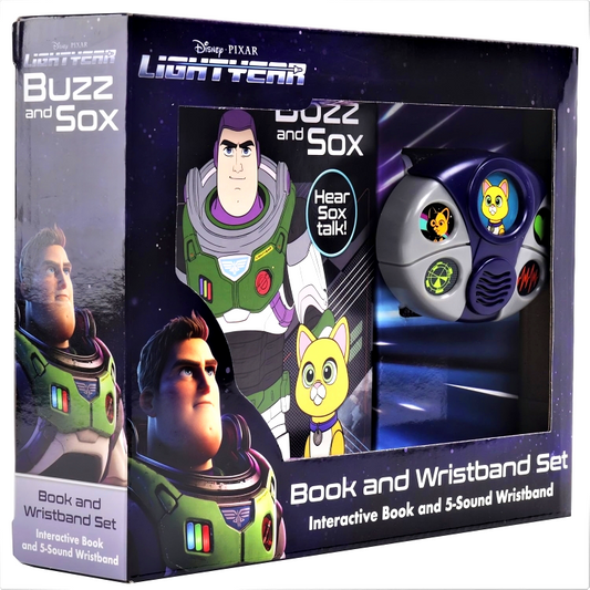 Disney Pixar Lightyear - Buzz And Sox: Book And 5-Sound Wristband Set
