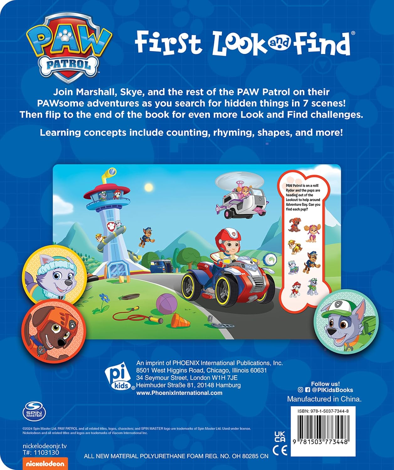 Nickelodeon Paw Patrol: First Look And Find by Pi Kids – book cover