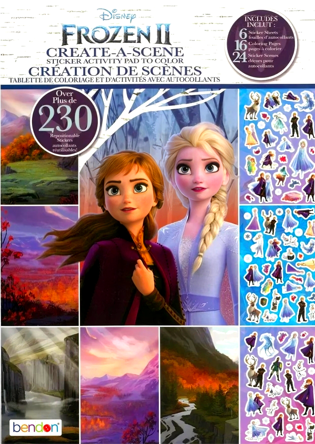 Disney Frozen II: Create-A-Scene Sticker Activity Pad – BookXcess