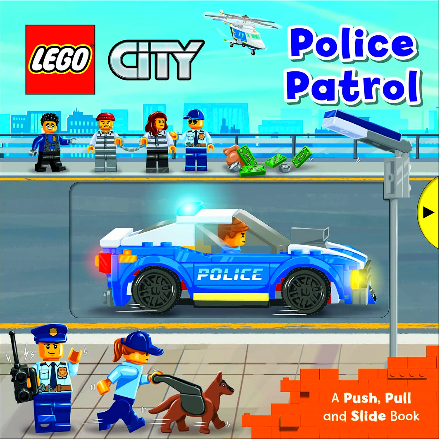LEGO® City Police Patrol: A Push, Pull And Slide Book by Ameet Studio – book cover