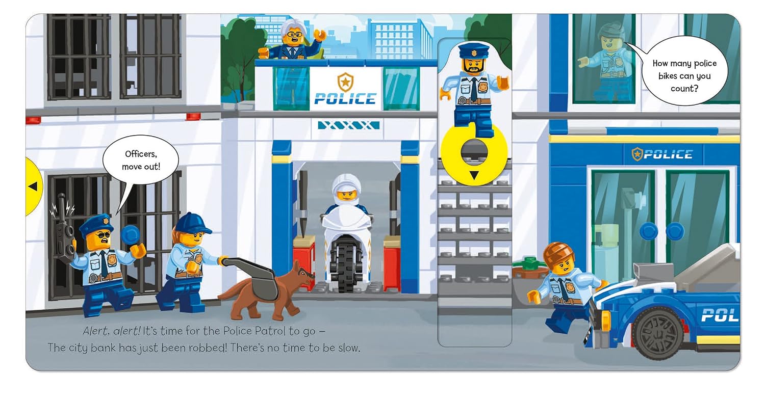 LEGO® City Police Patrol: A Push, Pull And Slide Book by Ameet Studio – book cover