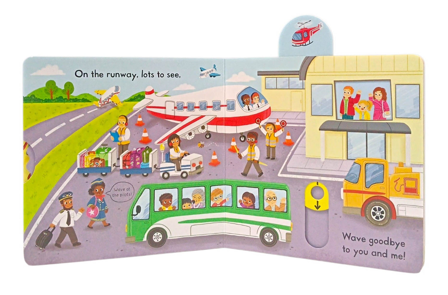 Campbell Busy Airport (Push Pull Slide) by Louise Forshaw – book cover
