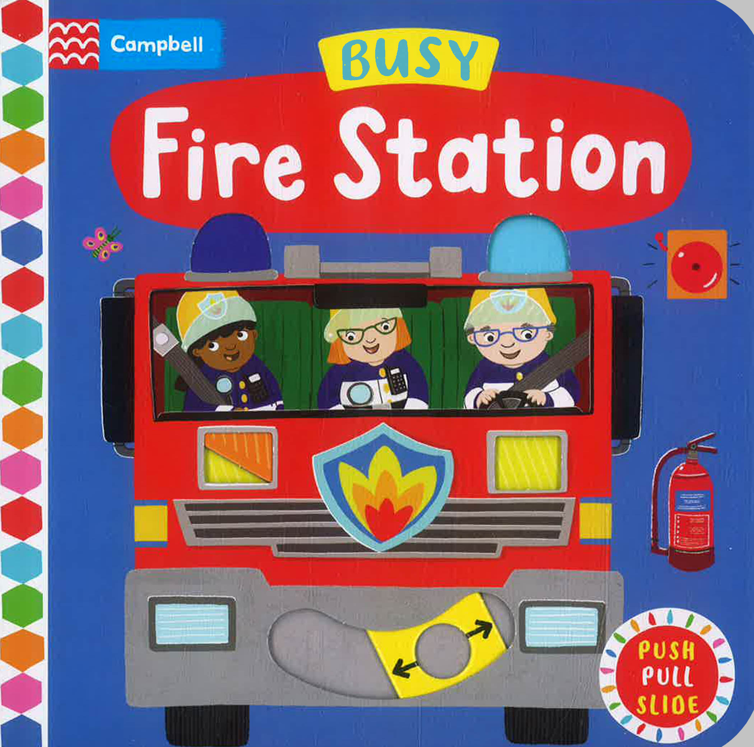 Campbell Busy Fire Station (Push Pull Slide) by Campbell Books – book cover