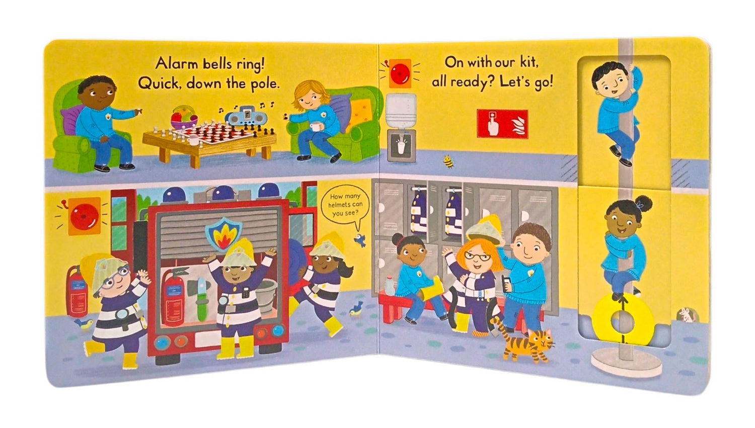 Campbell Busy Fire Station (Push Pull Slide) by Campbell Books – book cover