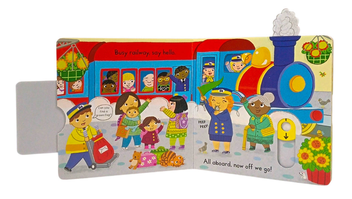 Busy Trains by Campbell Books – book cover